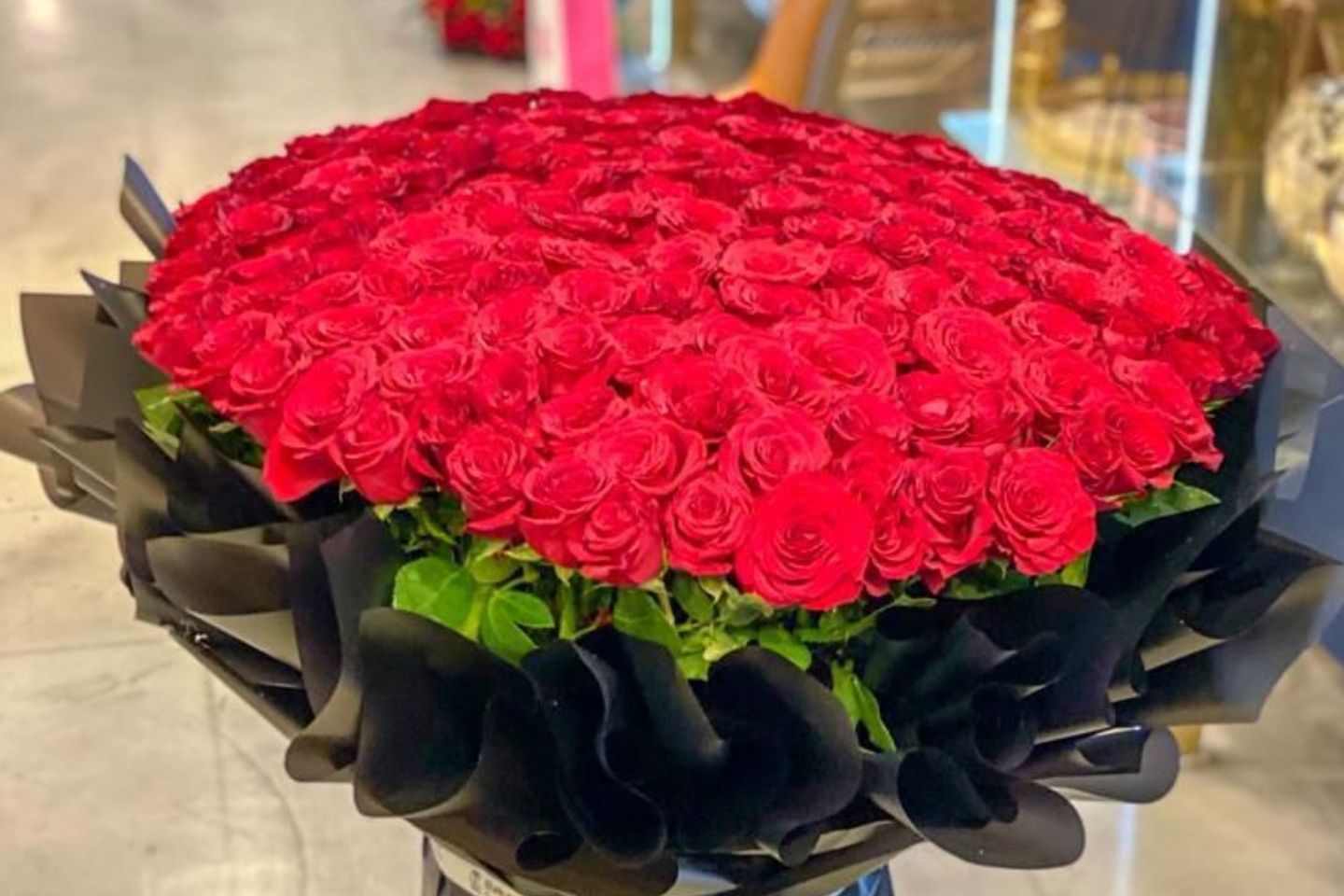 بوكيه دبل اكس لارج الاحمر