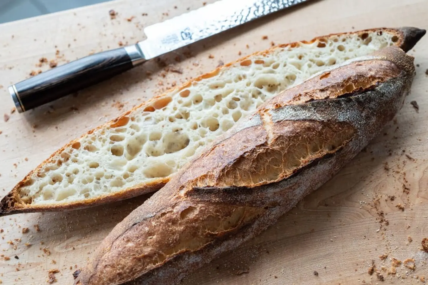 Sourdough Brown Baguette