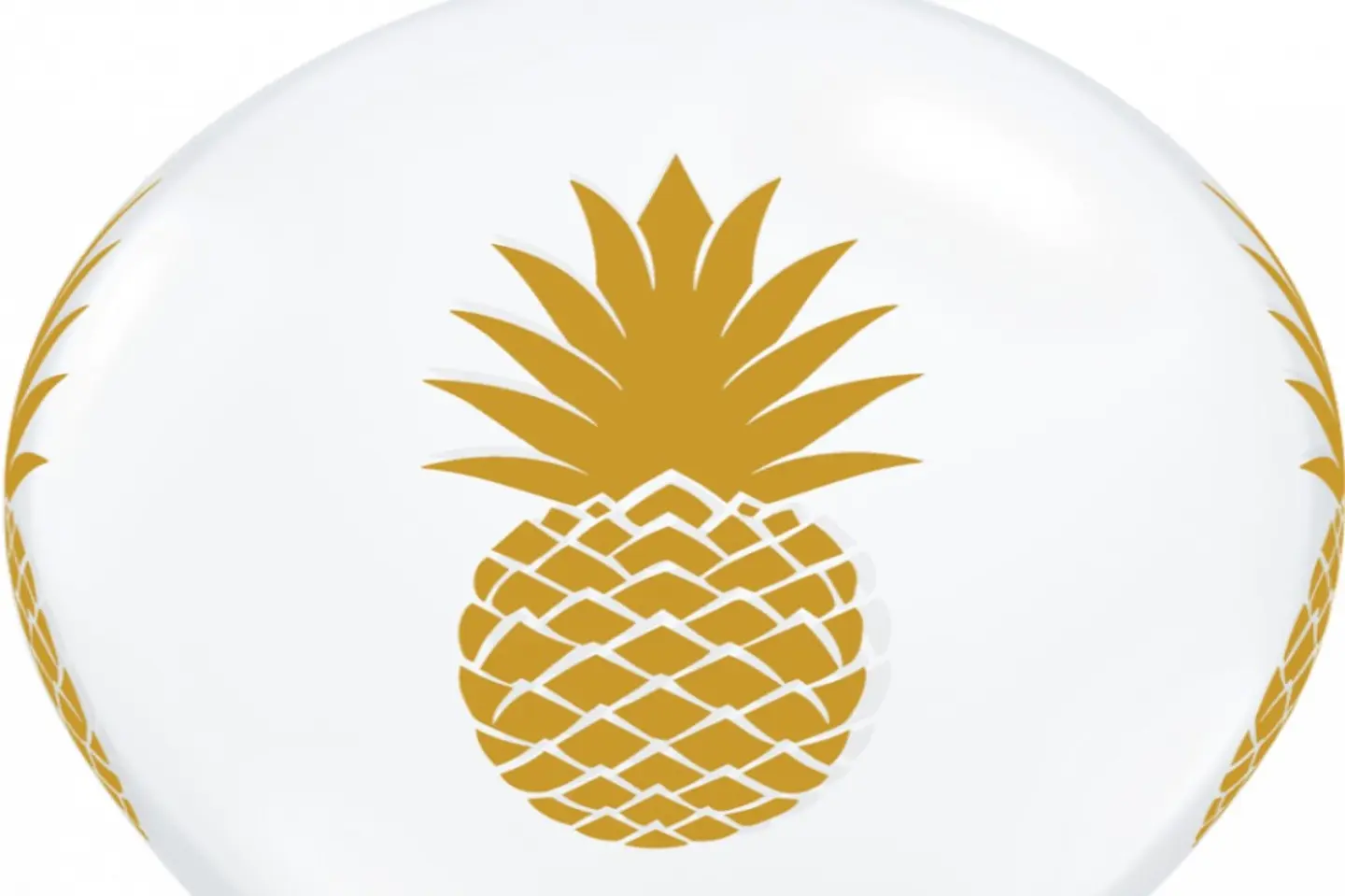 Pineapple Printed Helium Balloons