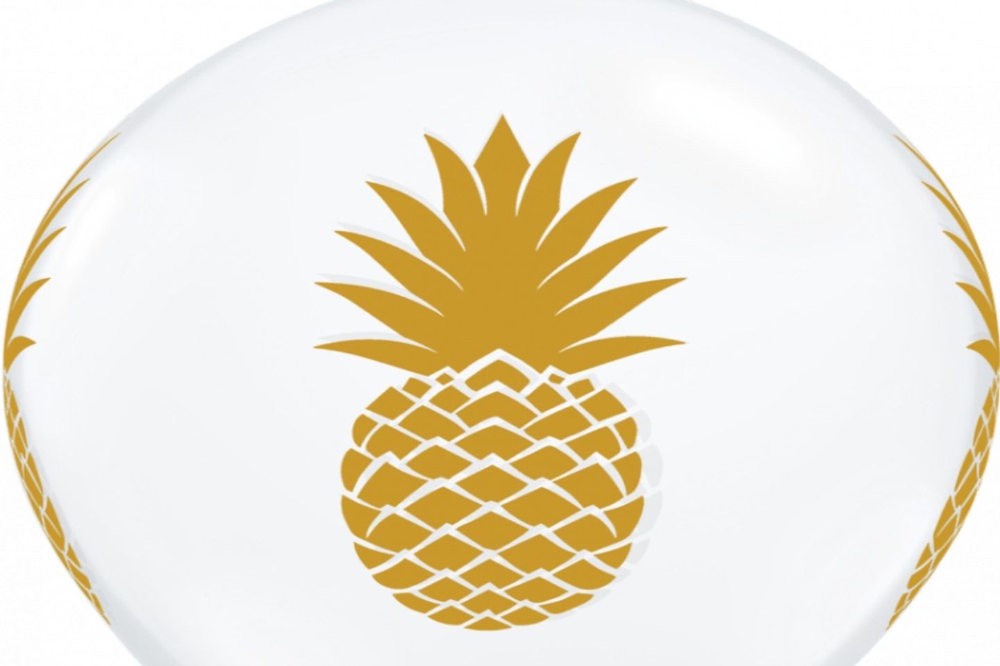 Pineapple Printed Helium Balloons