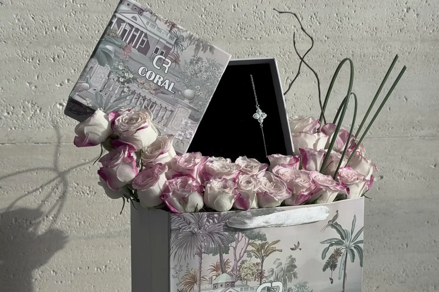 تنسيق كورال اسوارة فضي