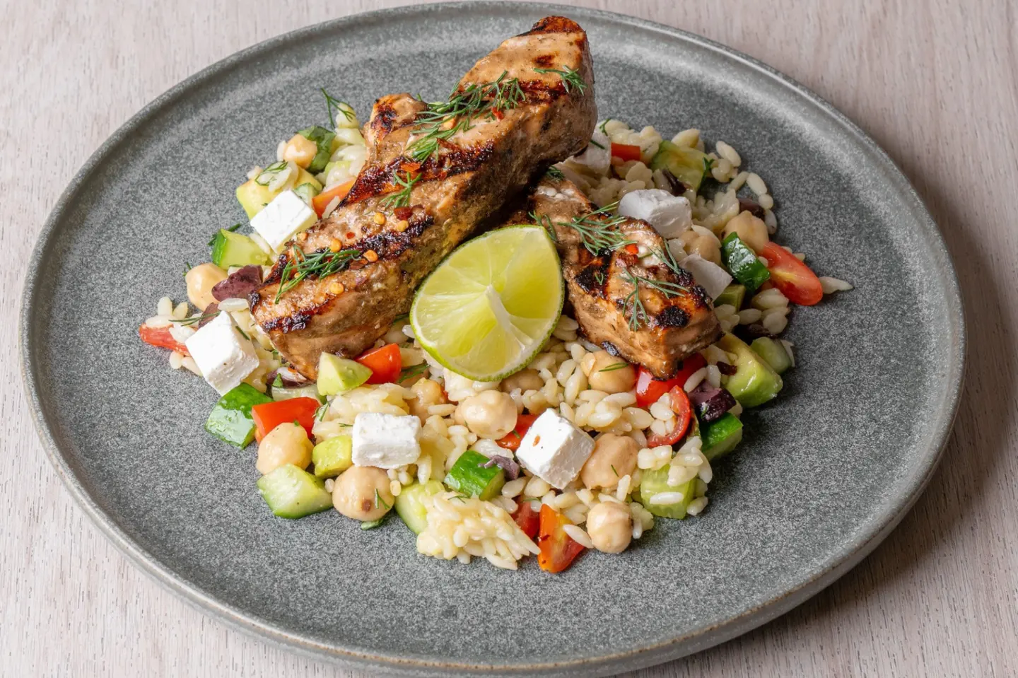 Orzo Balsamic Salmon