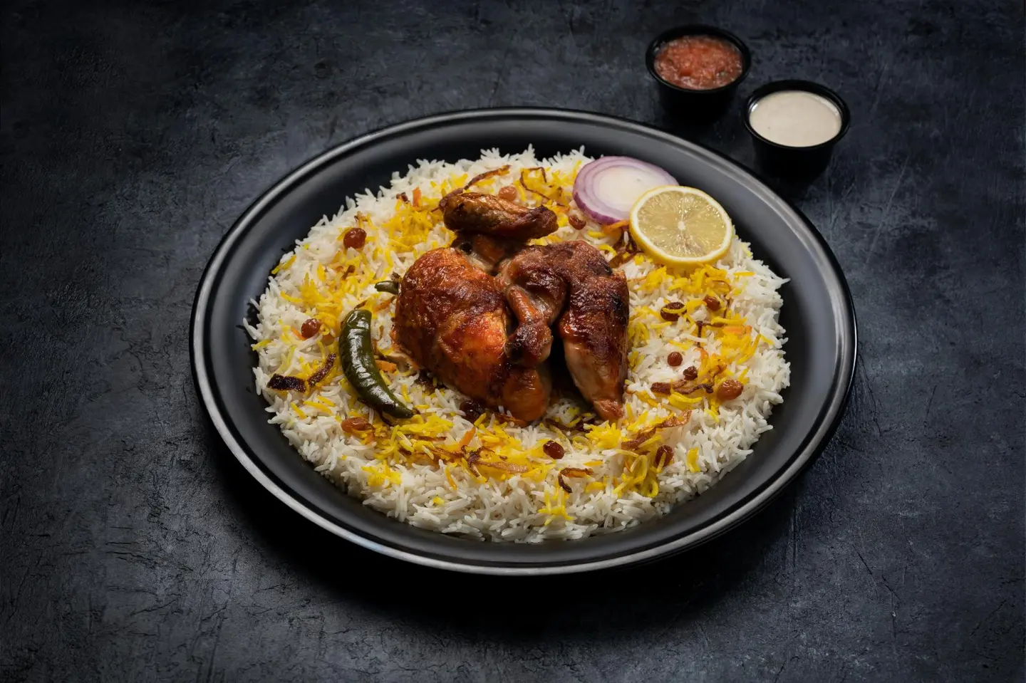 Whole Chicken Madbi With Shabi Rice