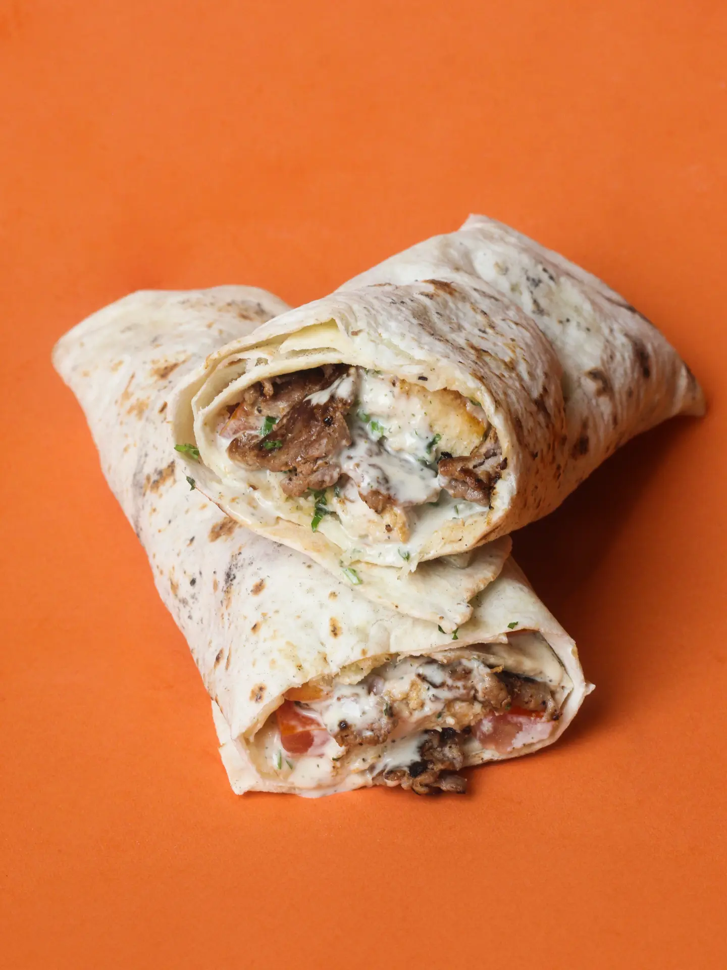 كفته بالطحينة رول