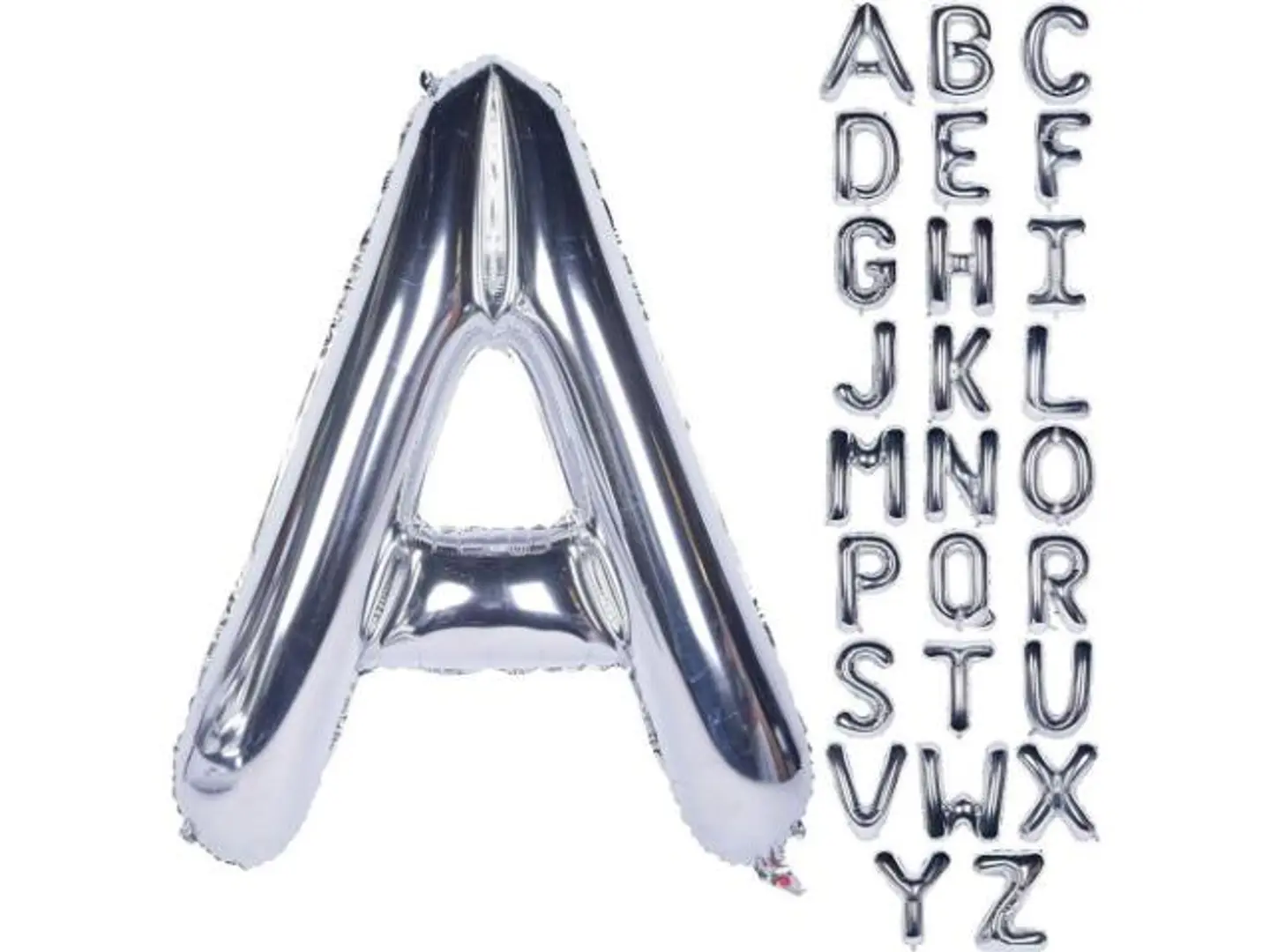 Silver Letter Helium Balloon