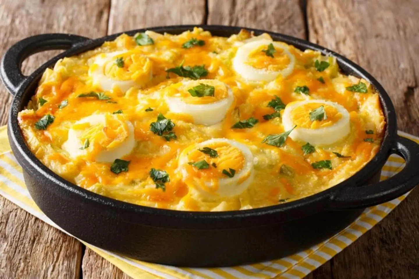Oven Eggs With Cheese