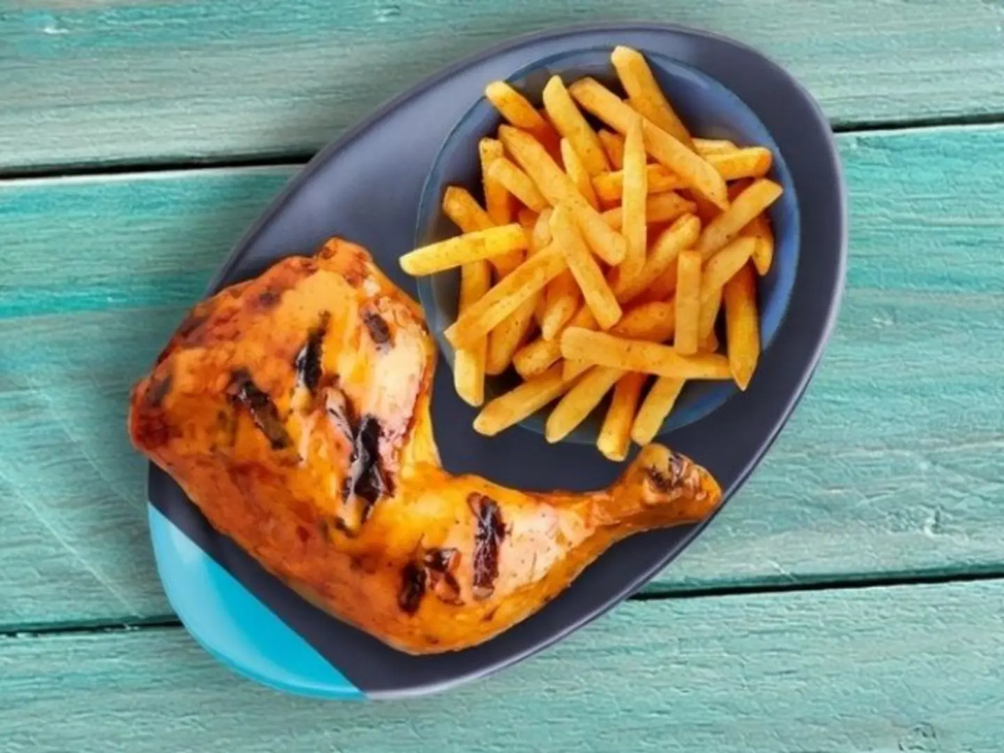 ¼ Chicken With 1 Regular Side