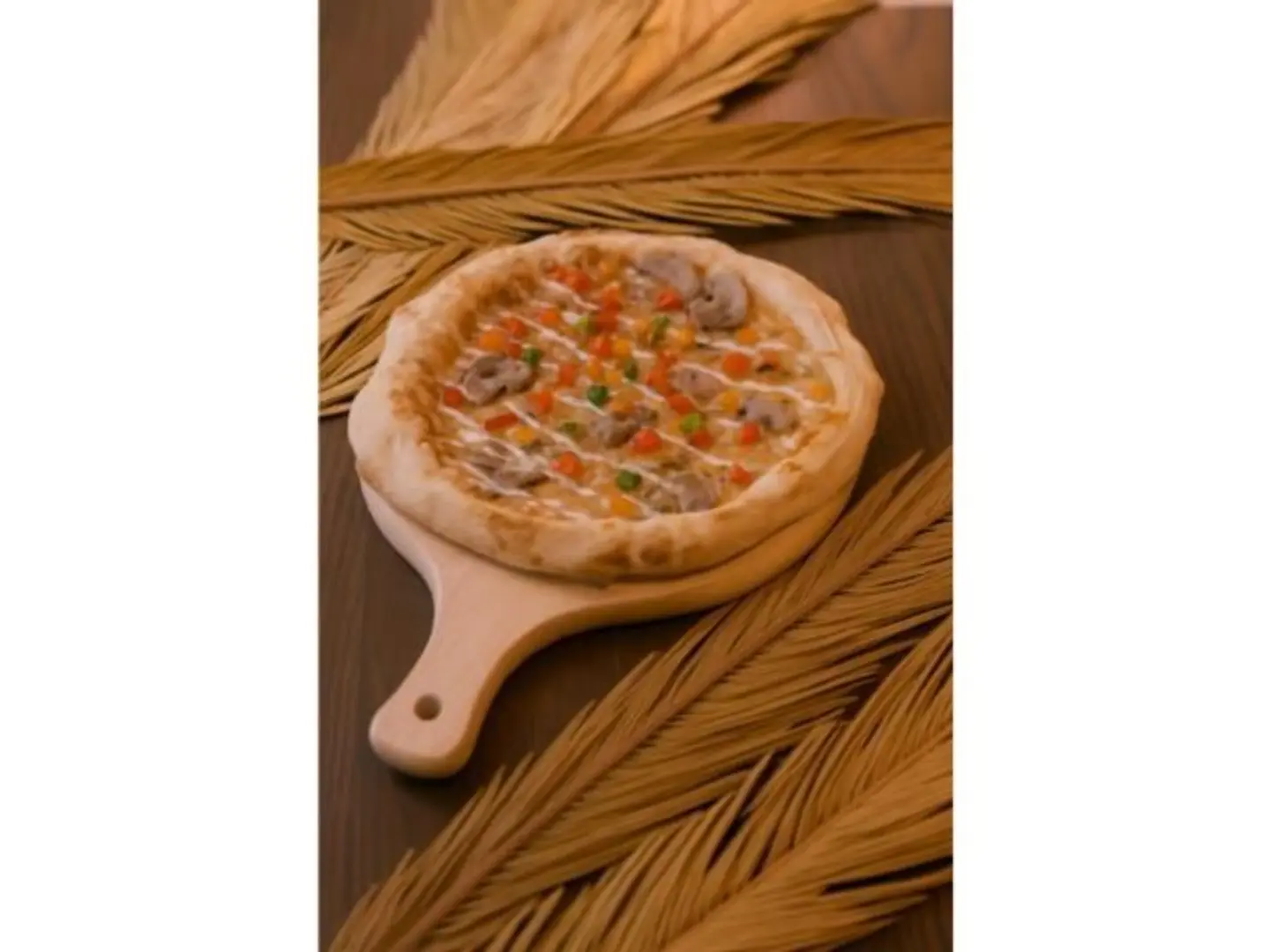 بيتزا خضار بالمشروم