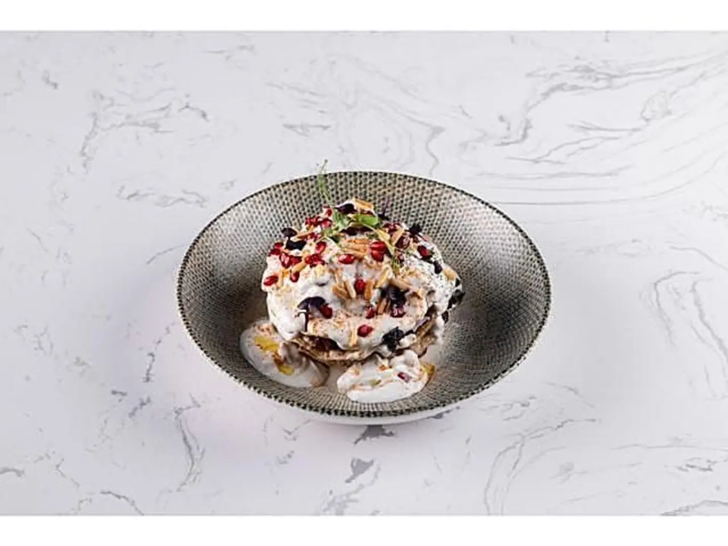 Fattah Eggplant With Qorsan And Mixed Nuts