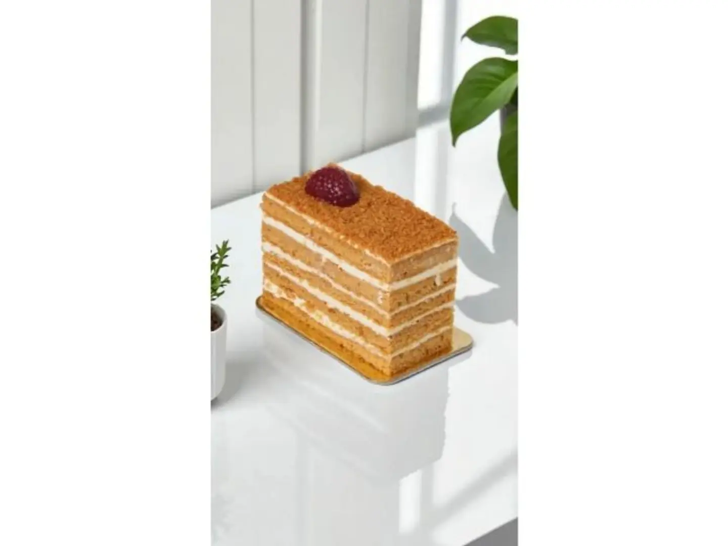 قطعة تشيز كيك عسل