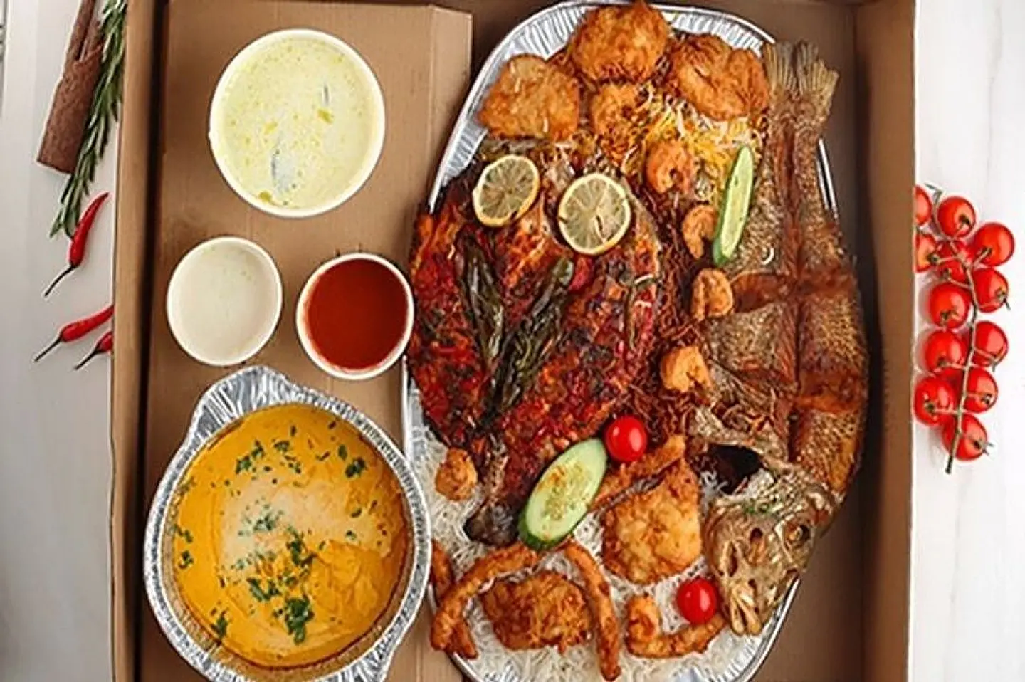 وجبة تكفي من 3الى 4 شخص