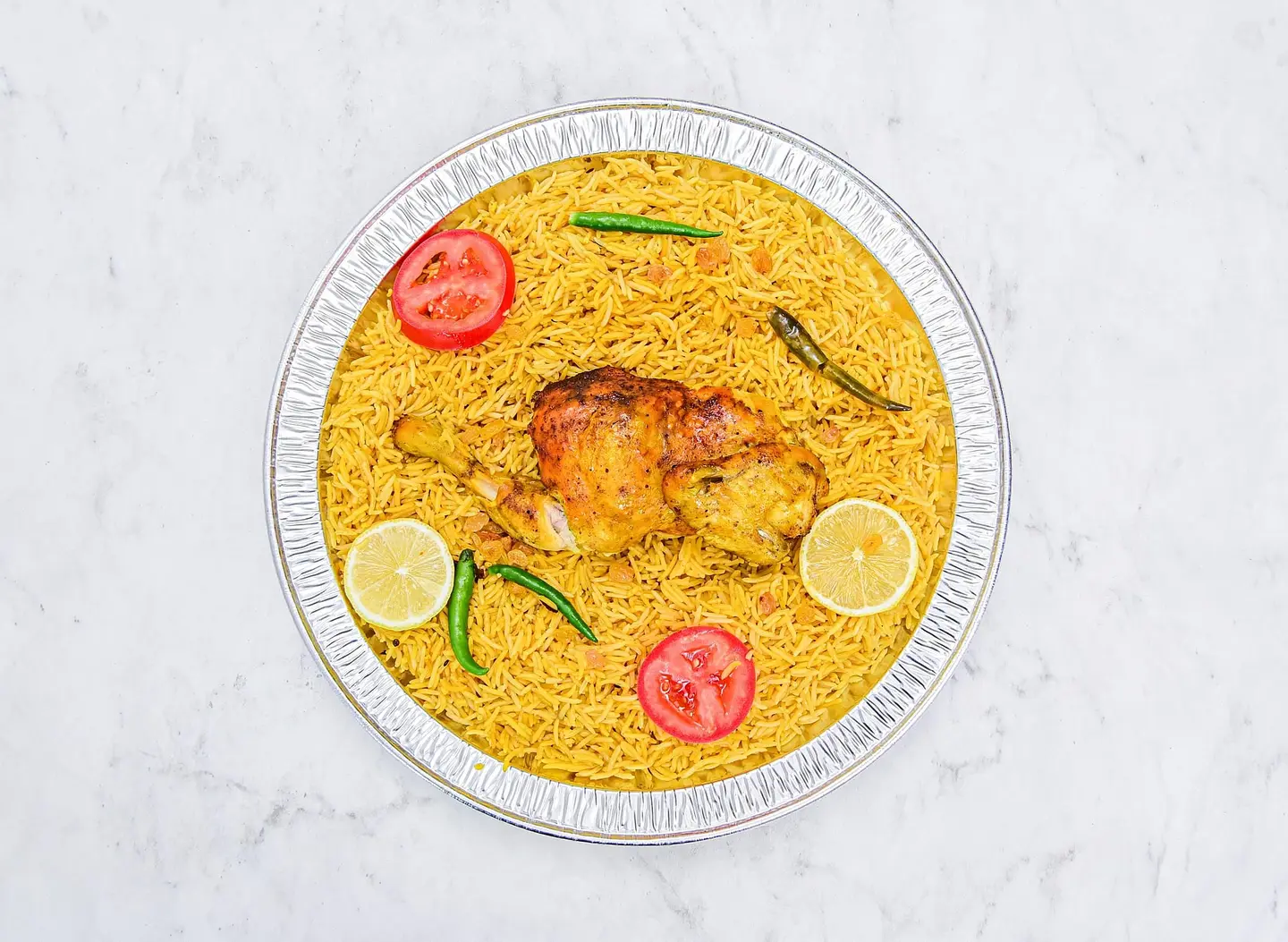 نصف دجاجة مندي حضرمي