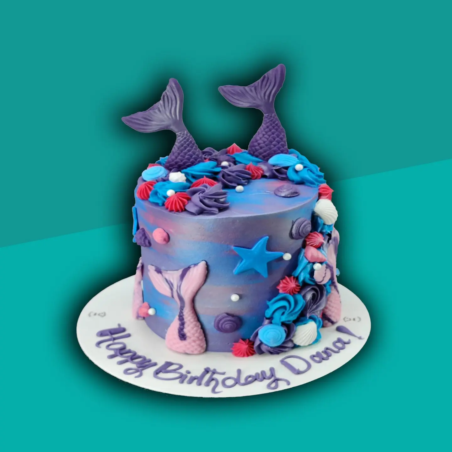 Mermaid Purple Cake