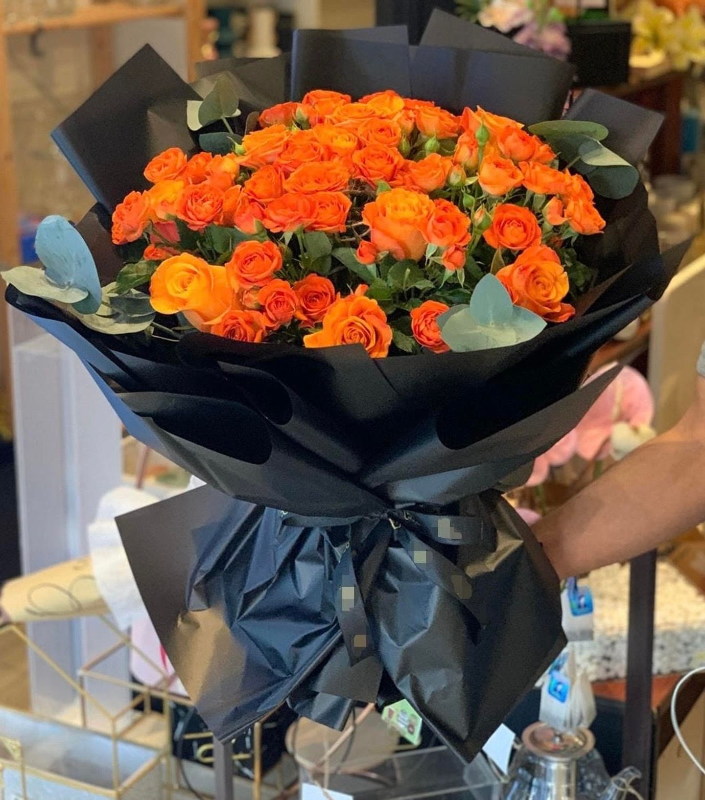 باقة ورد اورنج طبيعي