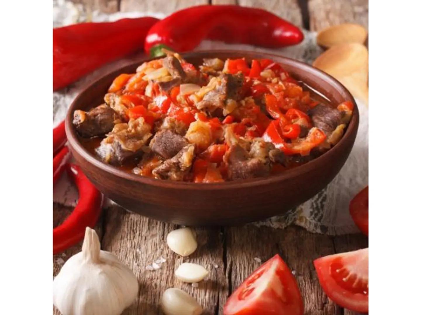 Meat With Tomato Plate
