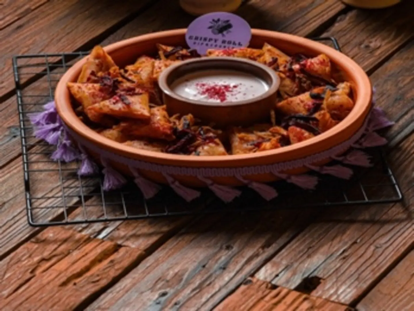 Mini Musakhan Chicken Samosa 25 Pieces