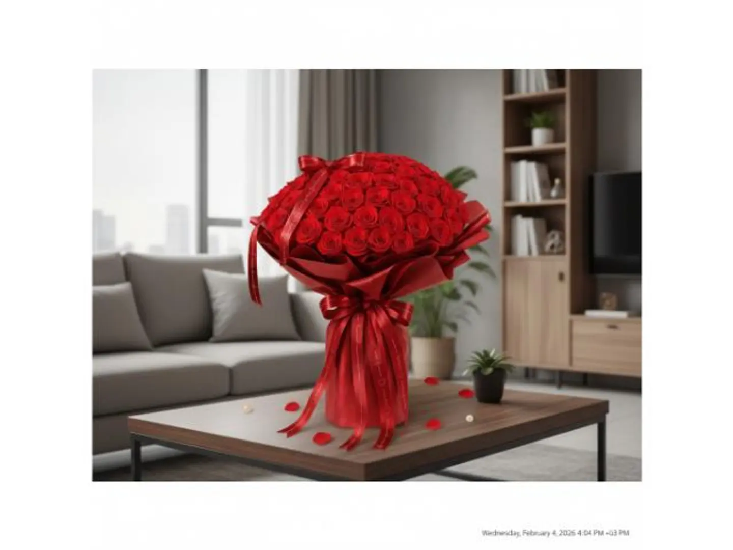باقة من 111 وردة حمراء