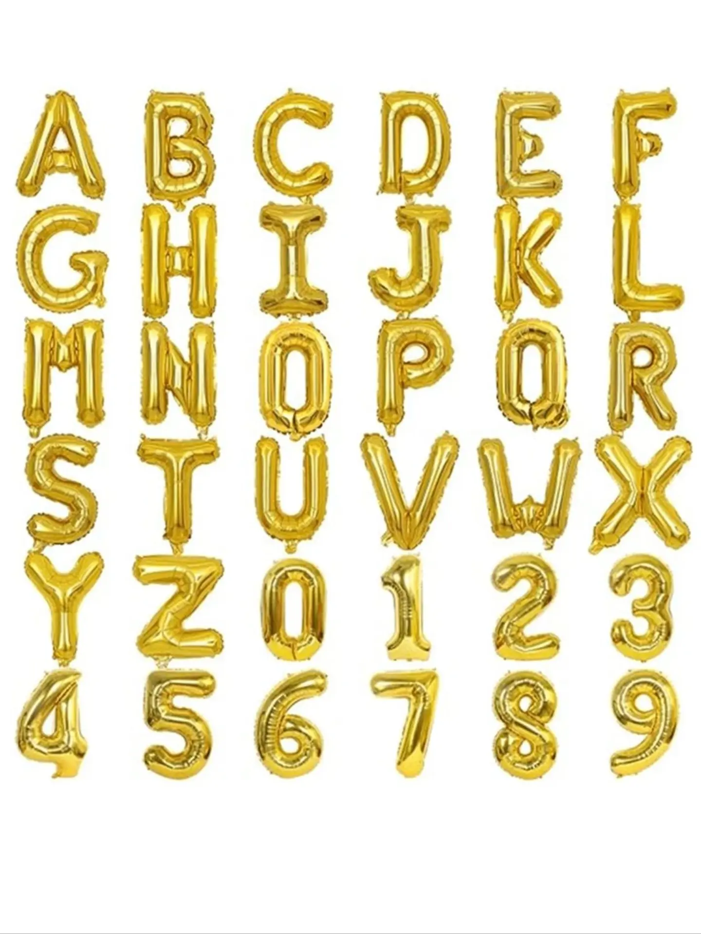 Gold Letter Helium Balloon
