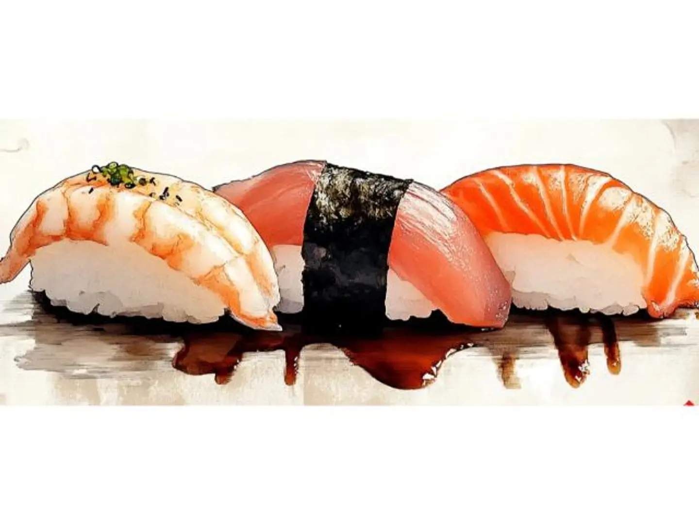 Fried Salmon Nigiri Sushi