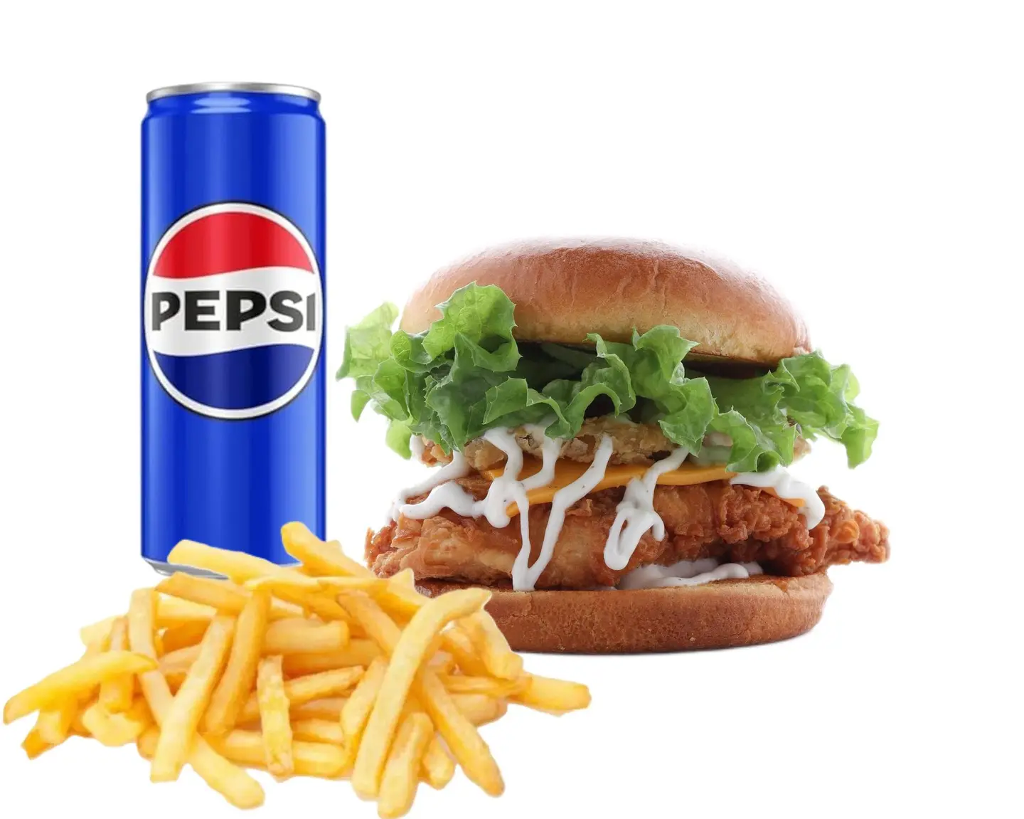 Crunchy Brioche Burger Meal