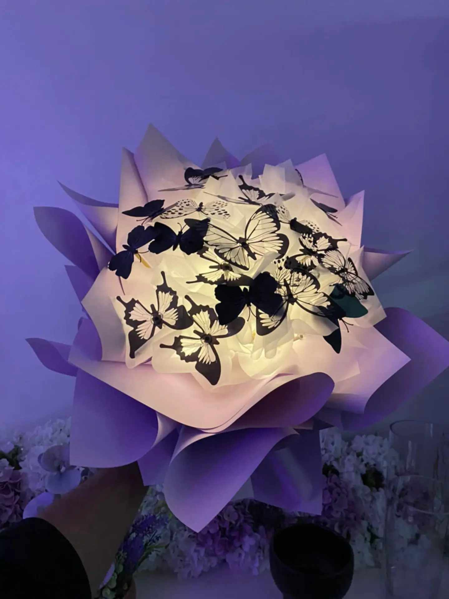 Luminous Butterfly Bouquet