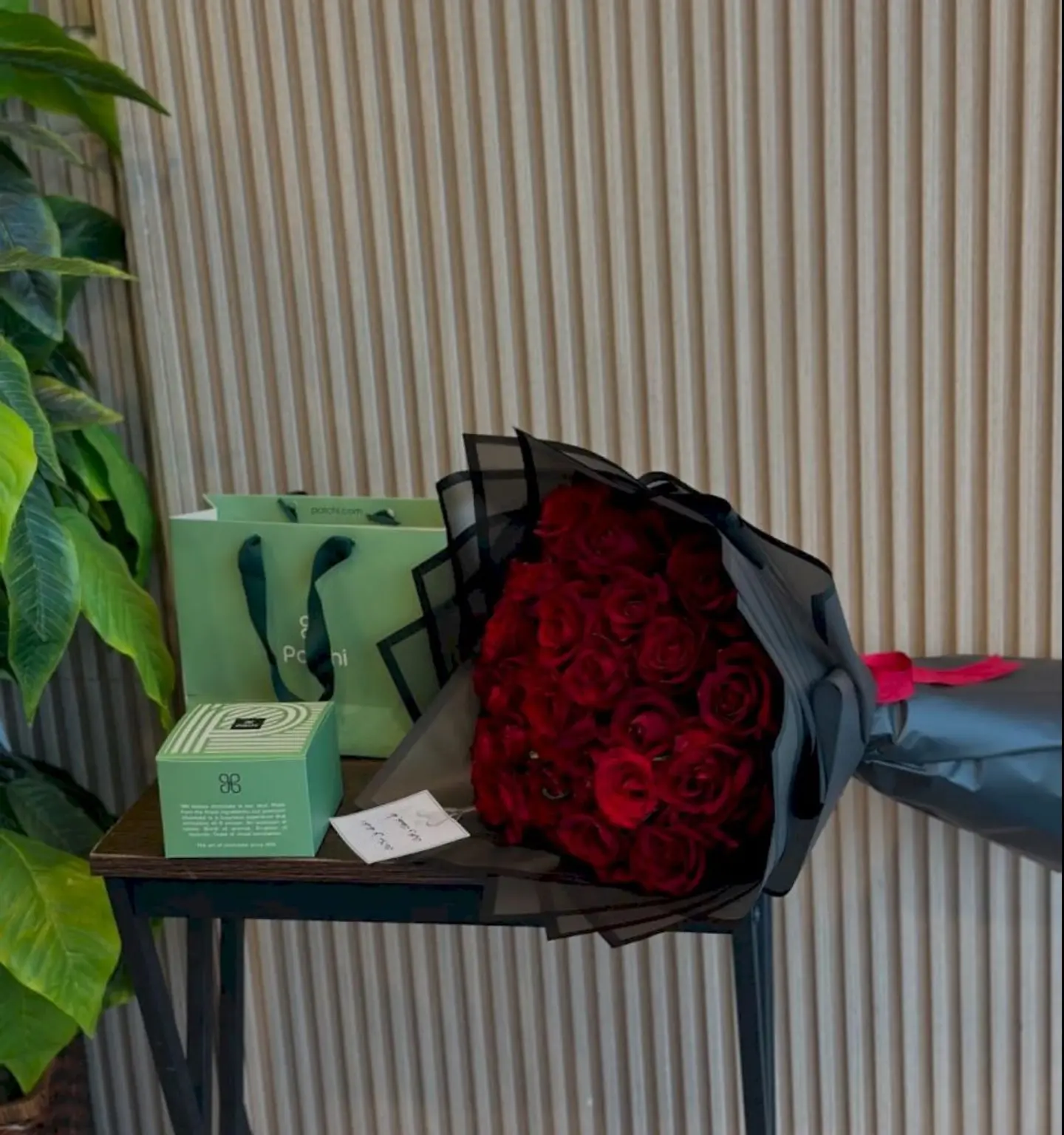 Red Rose Bouquet With Patchi Chocolate