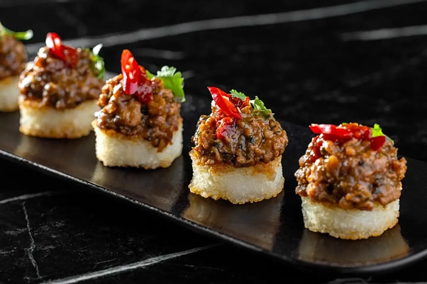 Chicken Crispy Rice Bites