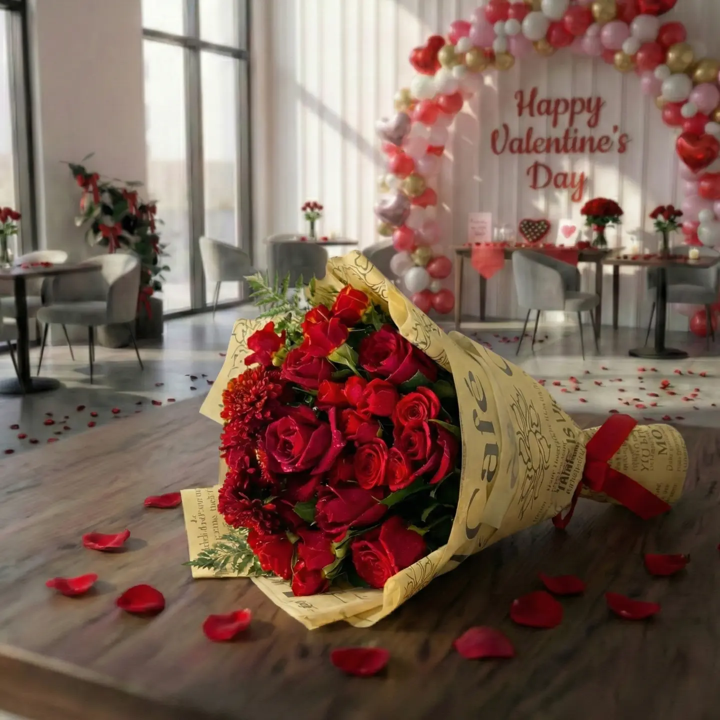 بوكيه الفالنتاين