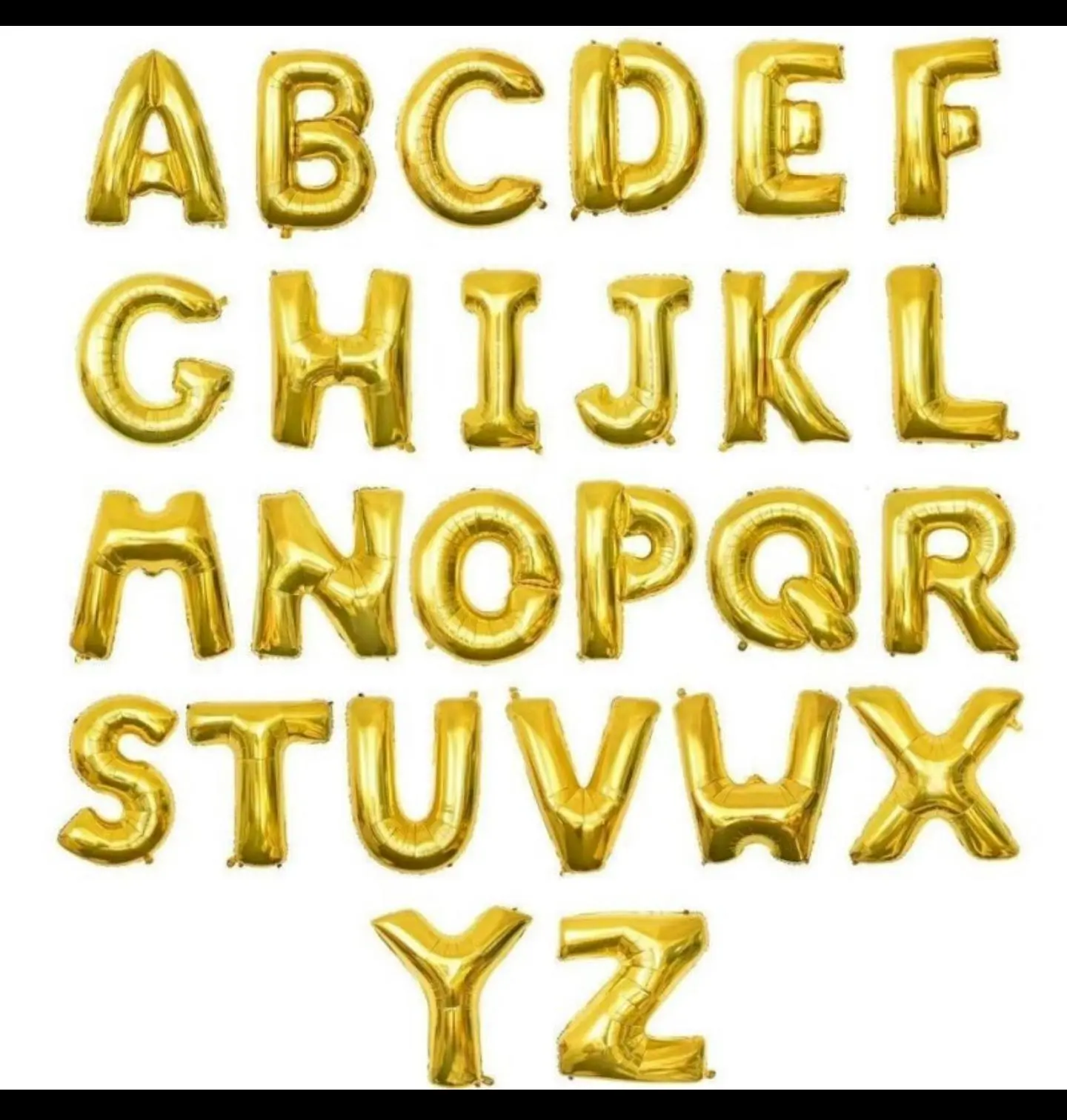 حروف ذهبية هيليوم