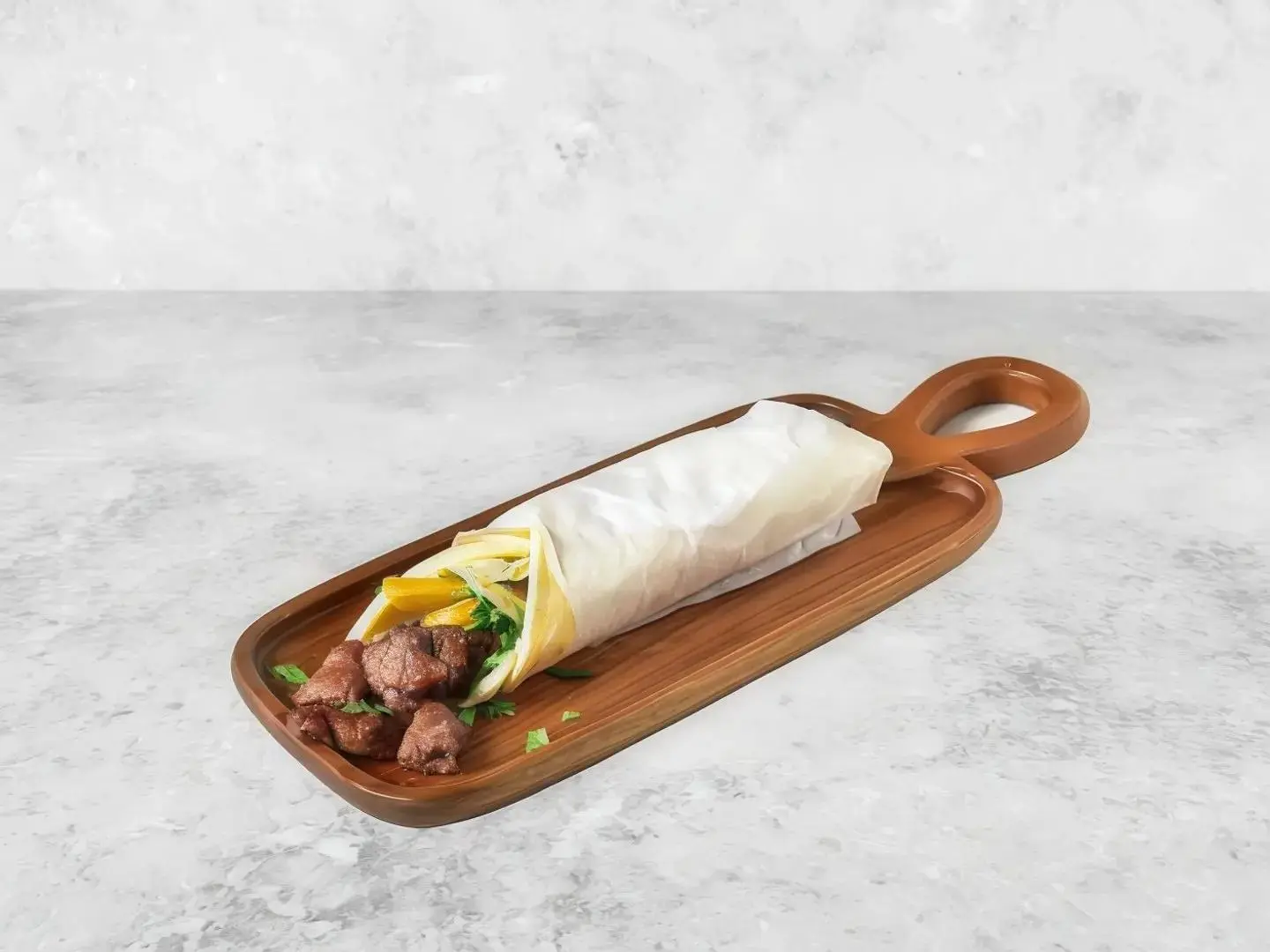Meat Skewers Sandwich
