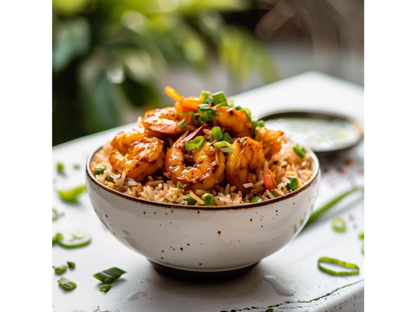 Prawns Szechuan With F.Rice