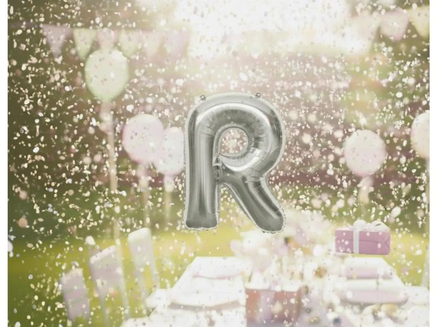 بالون حرف R