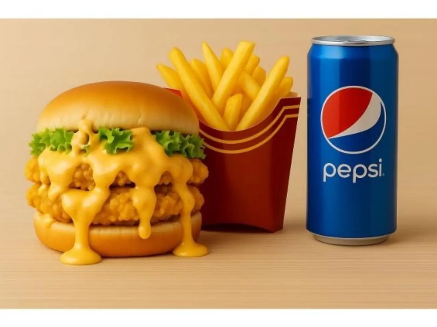 وجبة برجر كرسبي تشكين دبل فاير