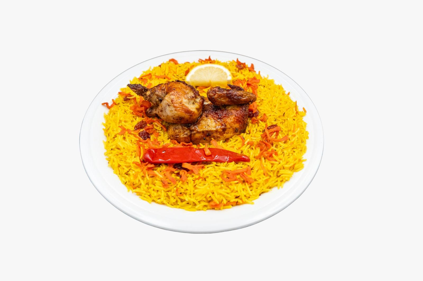 Half Grilled Chicken With Bukhari Rice