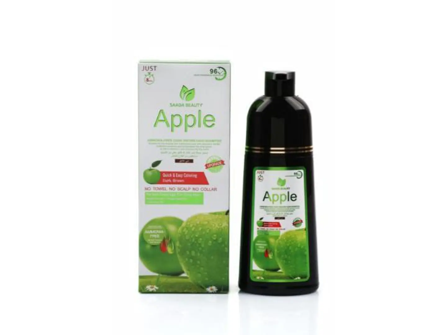 Saada Beauty Black Apple Shampoo Hair Dye 400ml