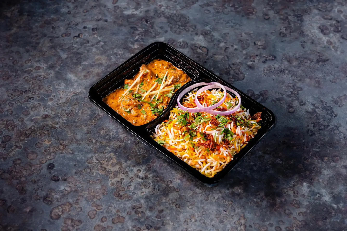 Biryani Rice With Chicken Handi