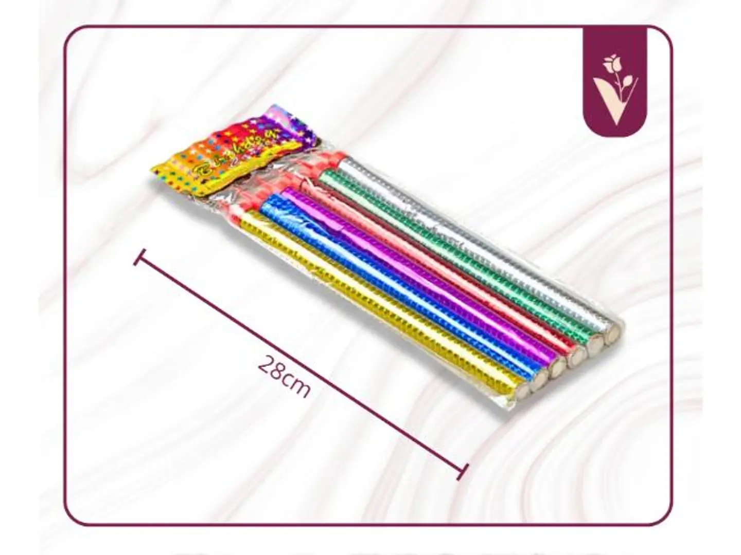 شموع شرار الكيك 6 قطع كبير