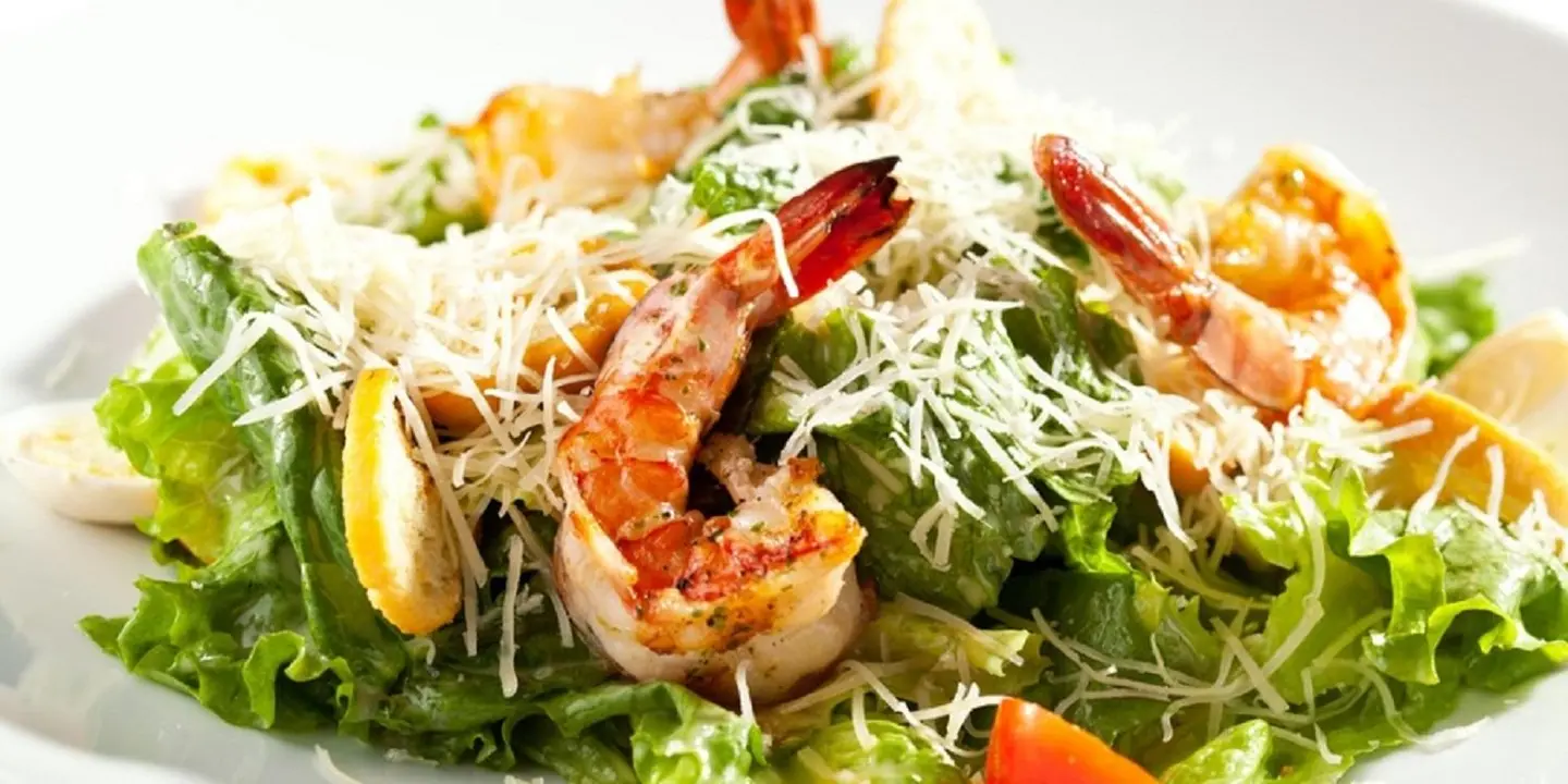 Caesar Salad With Grilled Shrimp