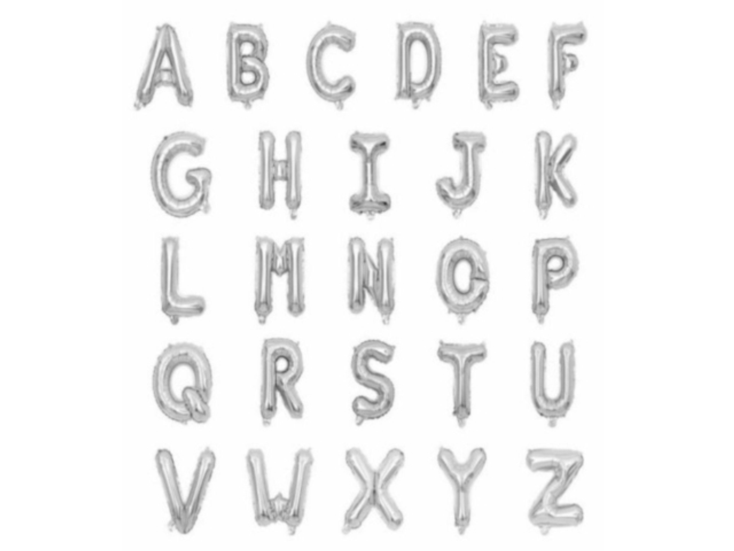 Helium Balloon Letters
