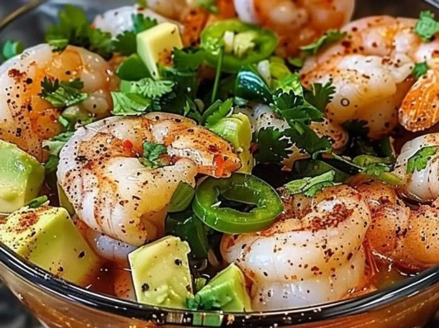 خضار مشكلة بالجمبري