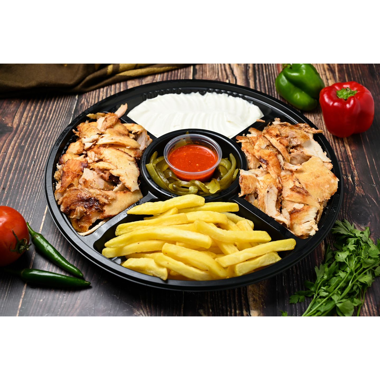صحن شاورما كبير
