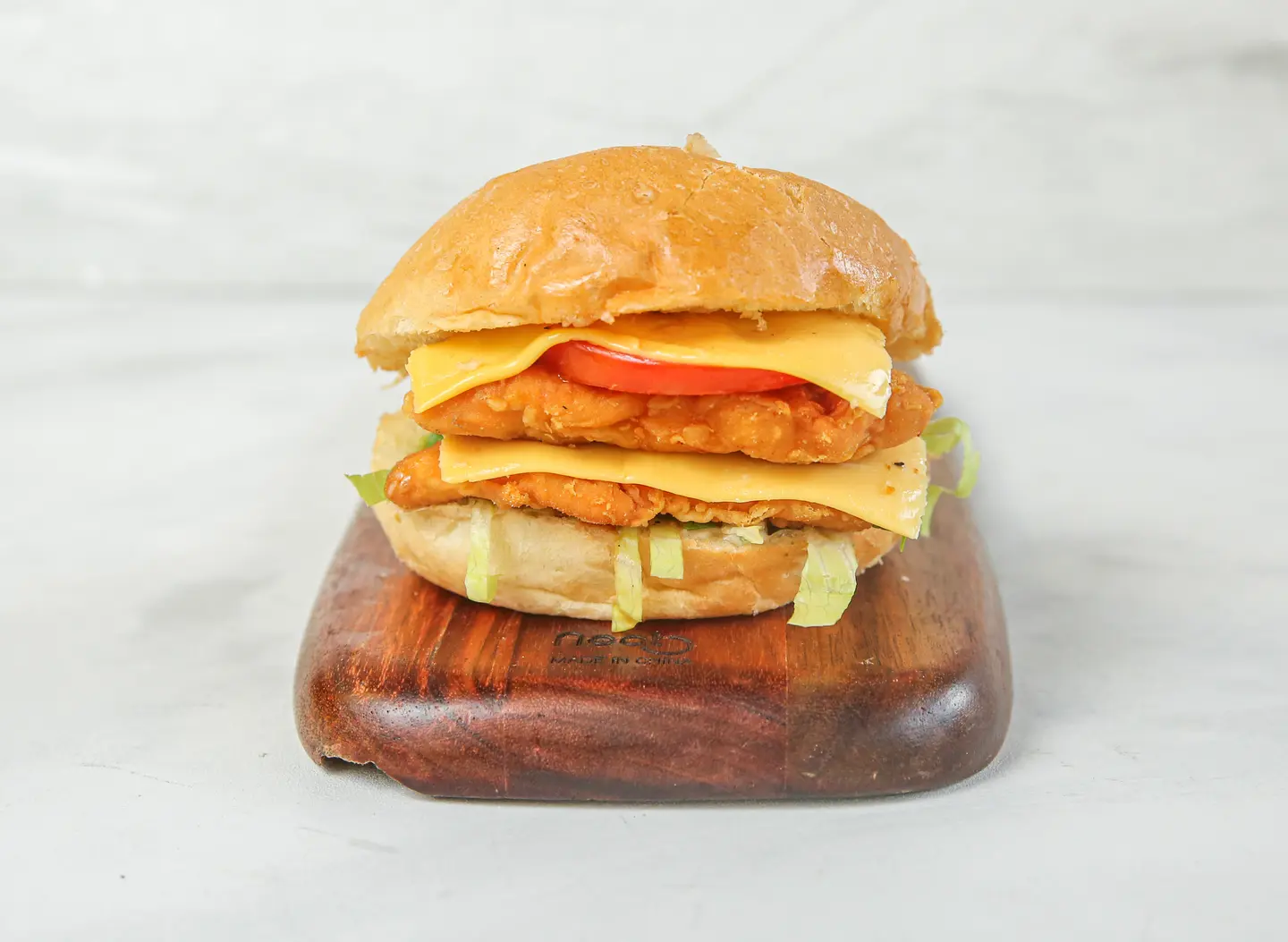 سمك مزدوج برجر بالجبن