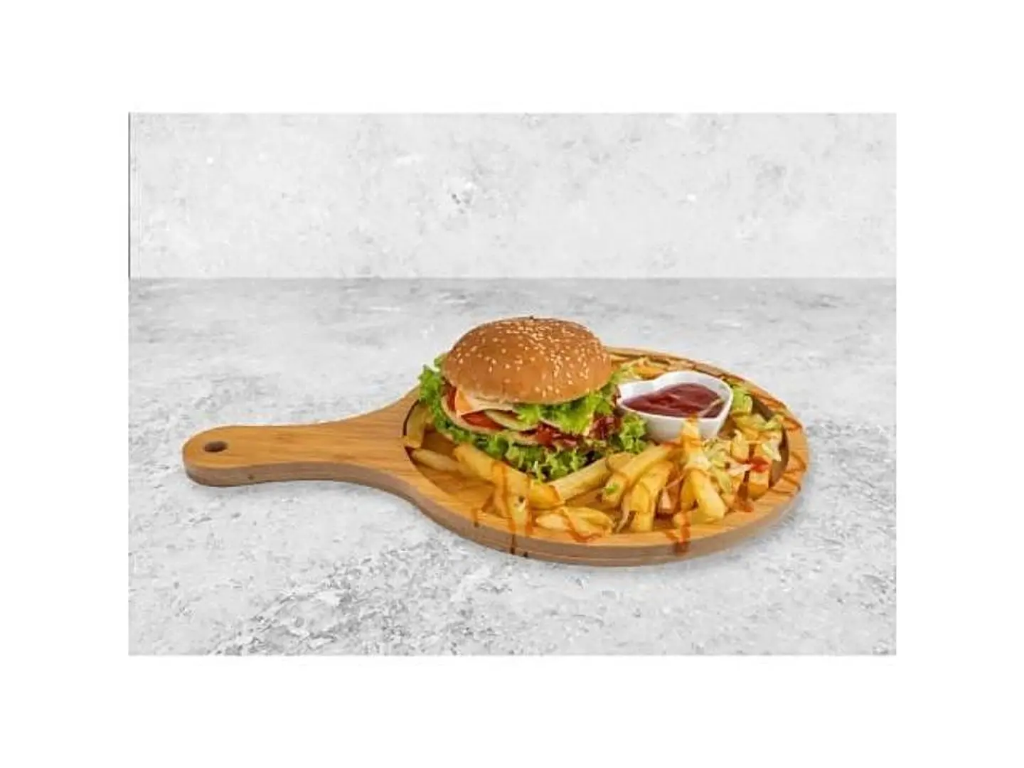 برجر لحم بطاطس