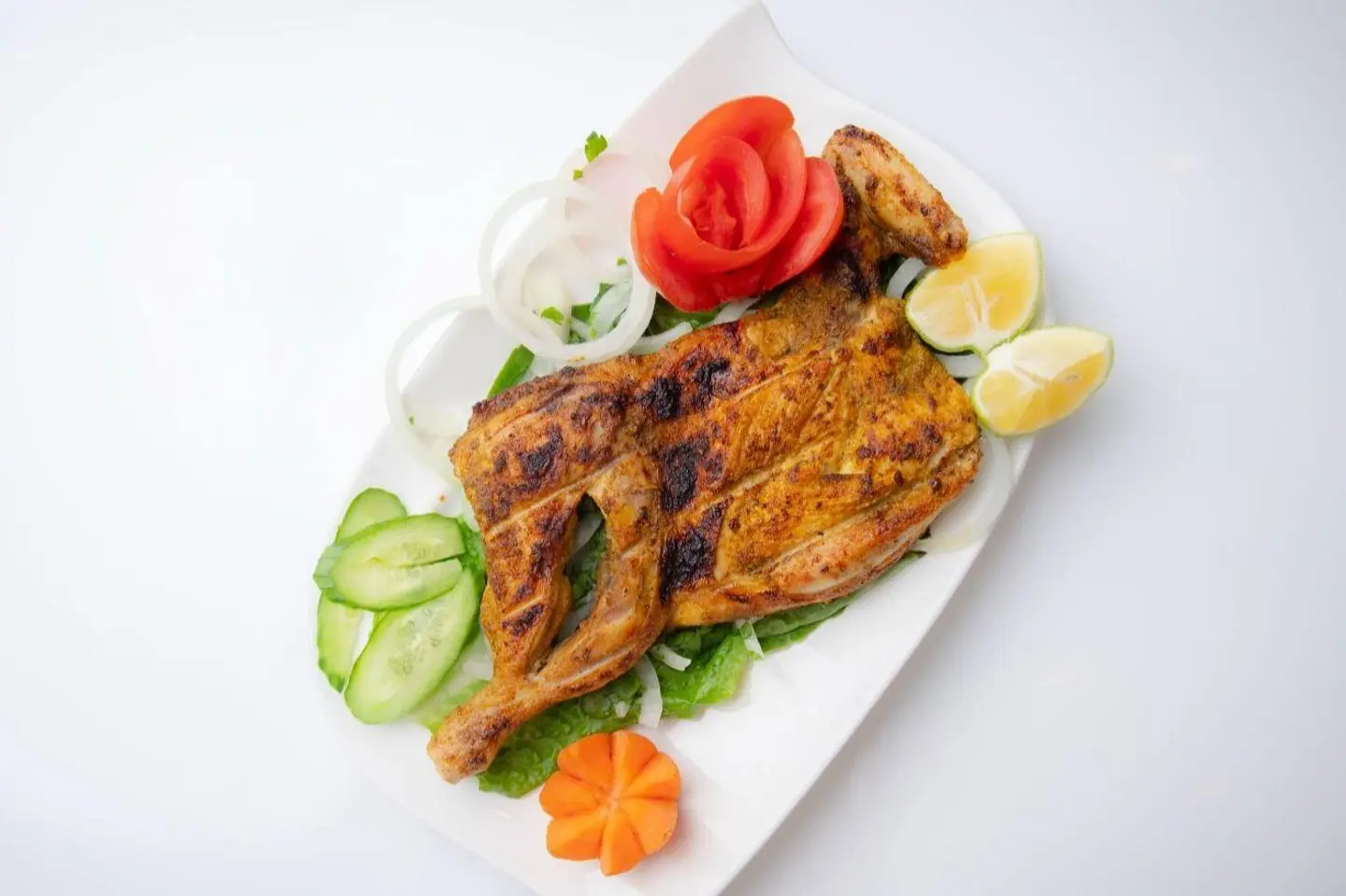 Half Plain Charcoal Chicken