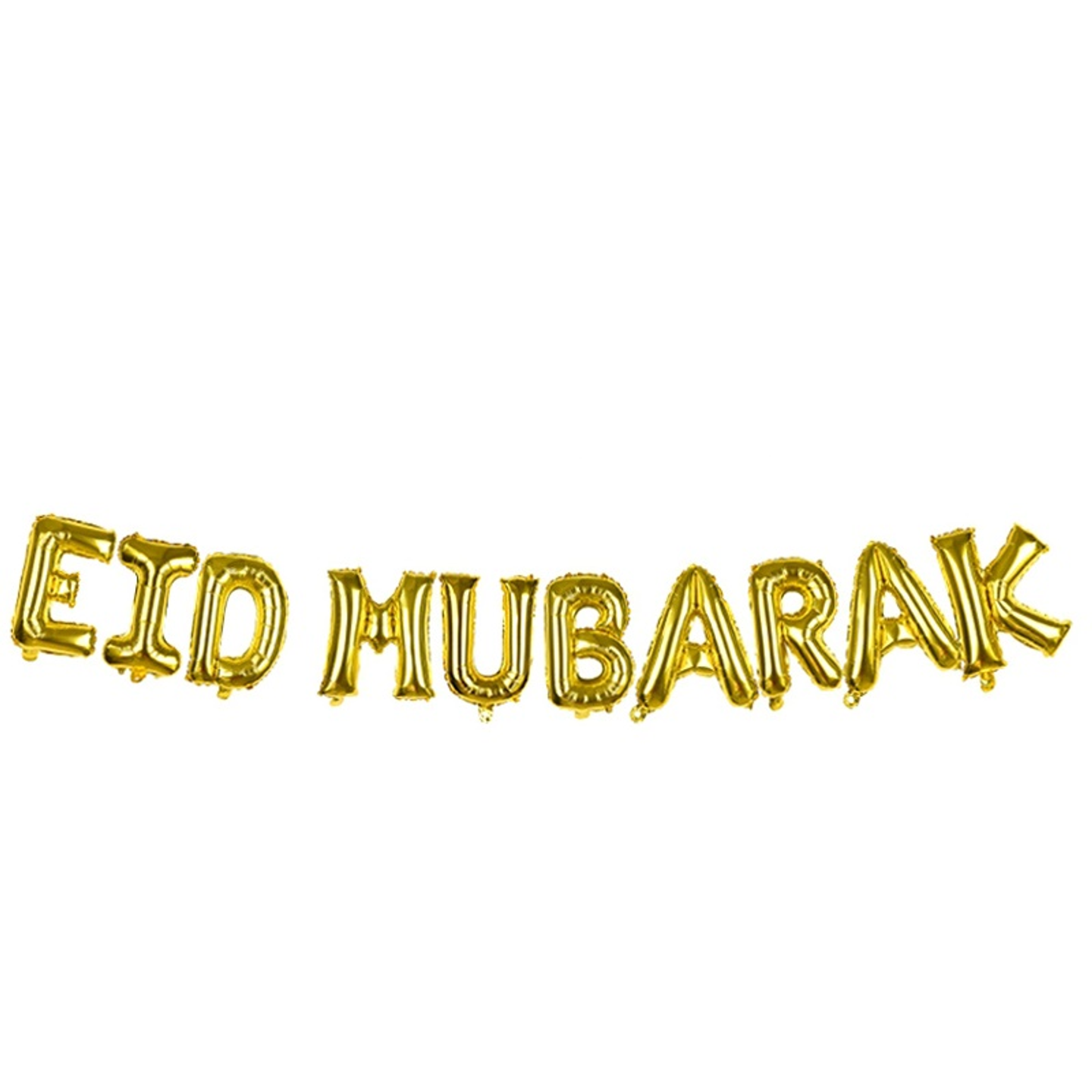 حروف ذهبية عيد مبارك معبأه هواء