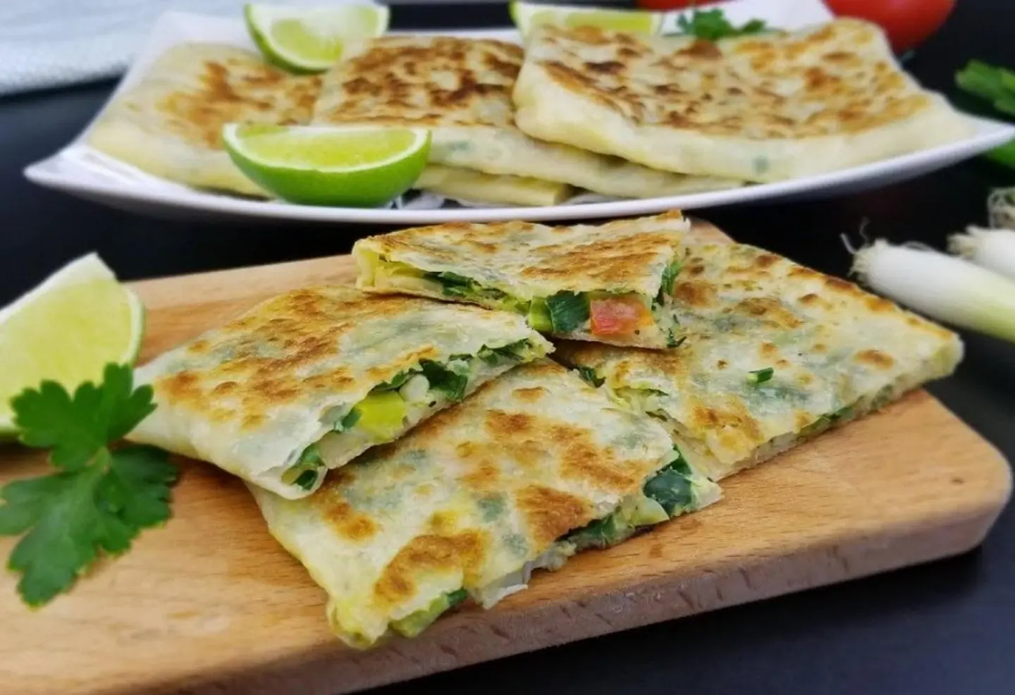 Vegetable Mutabbak With Cheese
