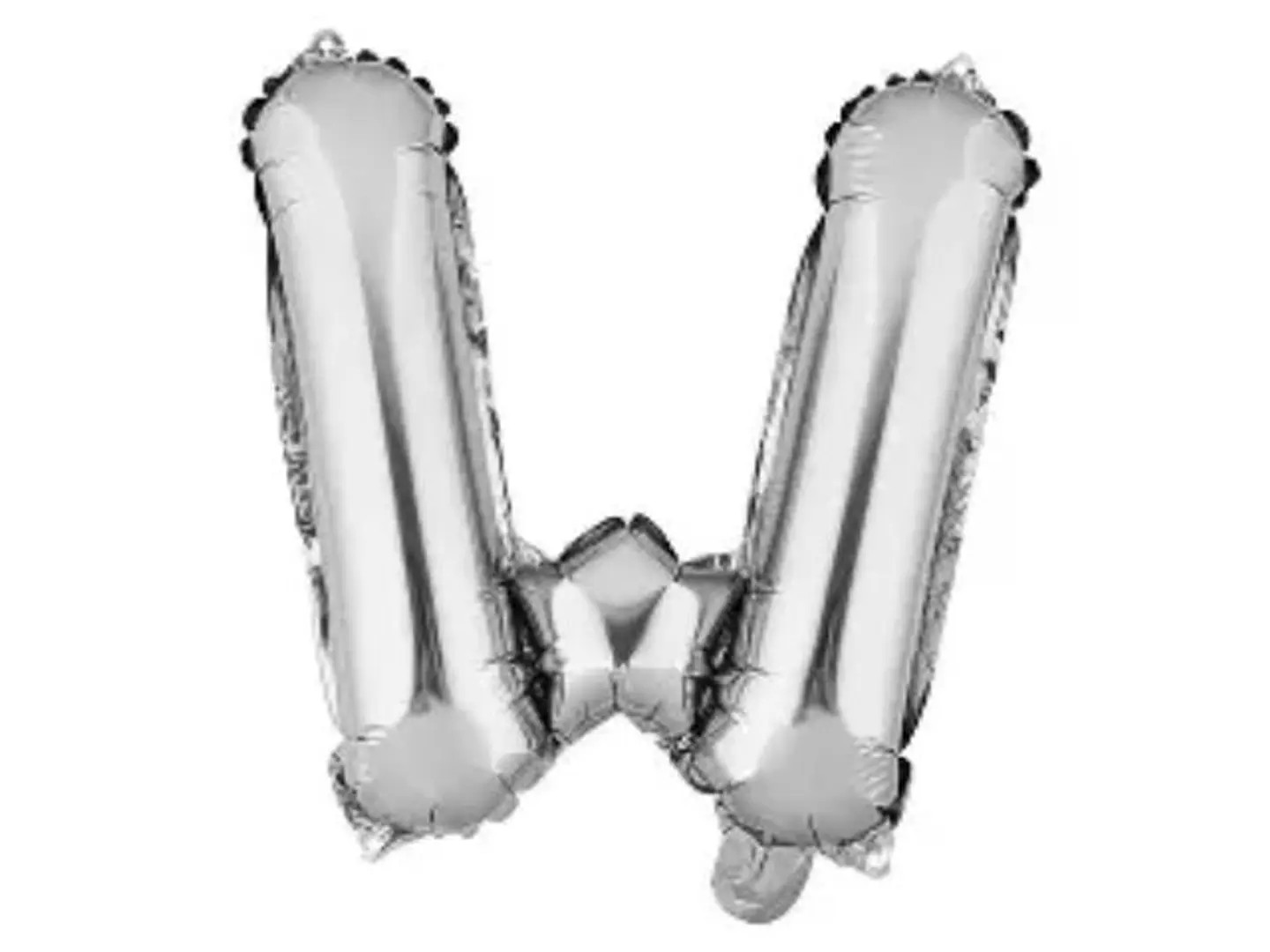 Silver Letter Balloons W