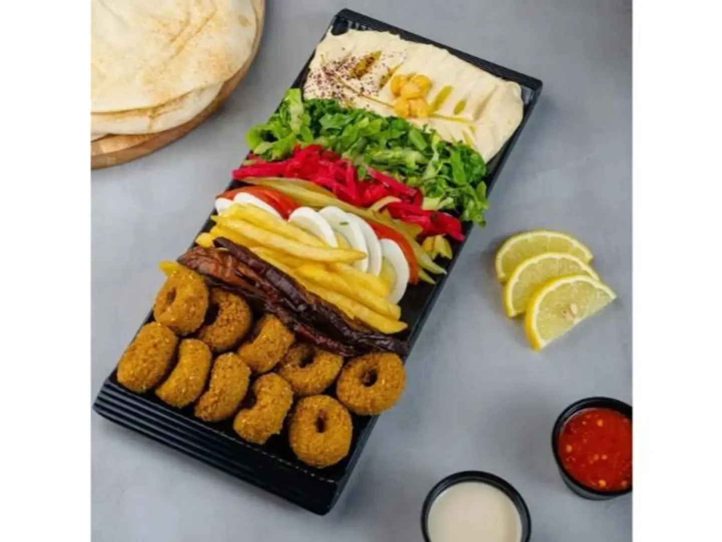 Plate Of Assorted Falafel