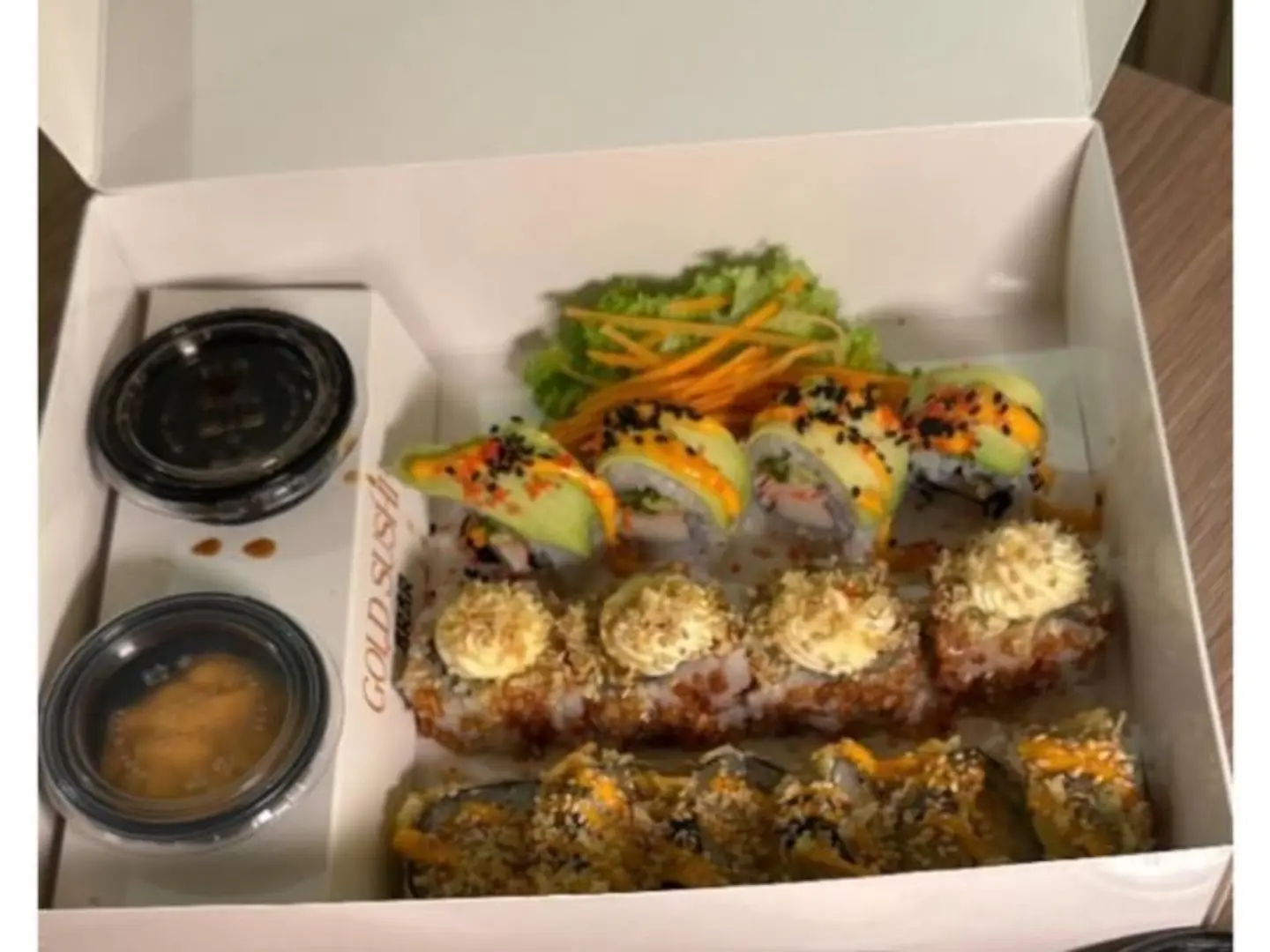 Gold Sushi Box