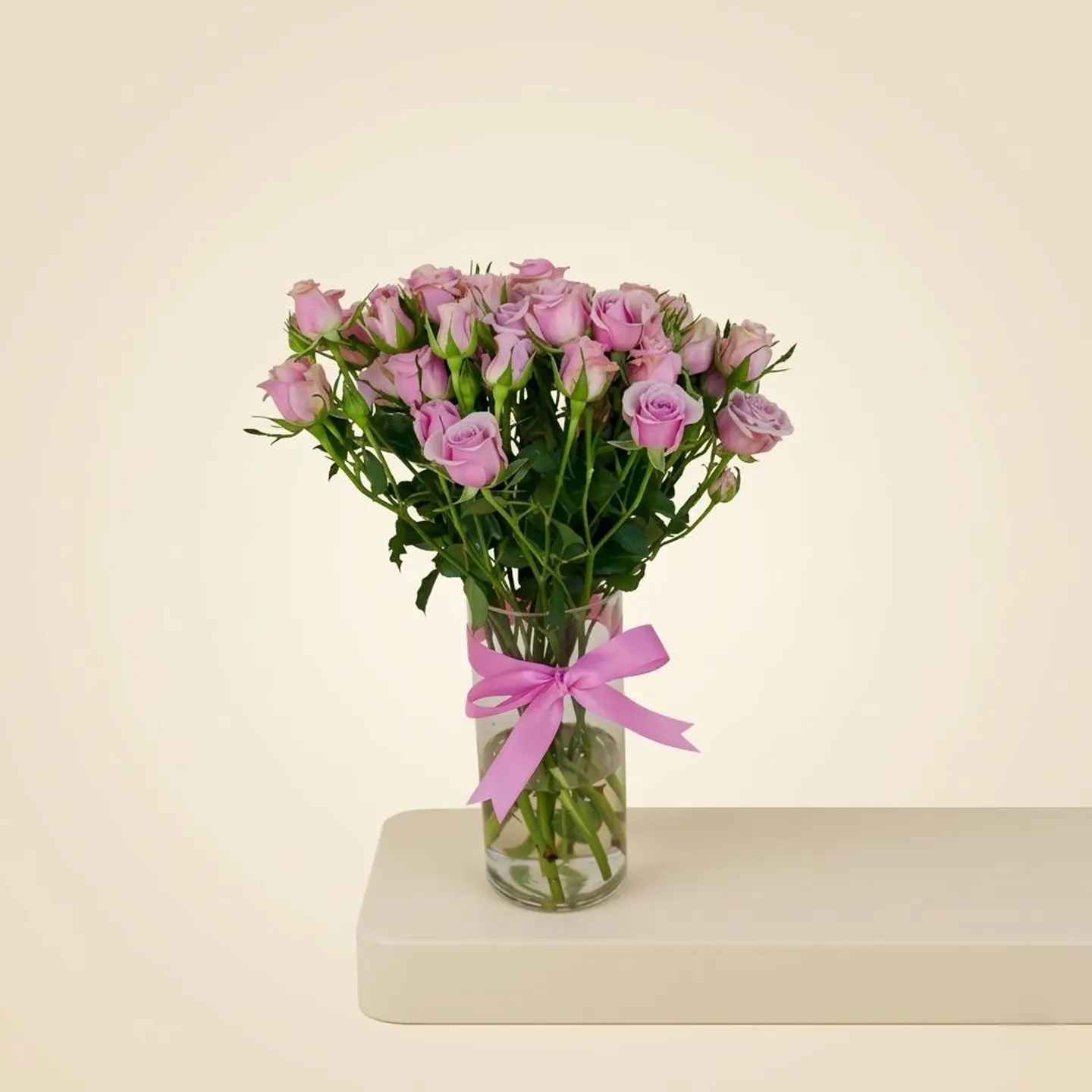 Purple Baby Rose Vase